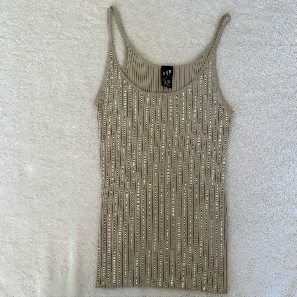 Vintage GAP knitted sequin tank top